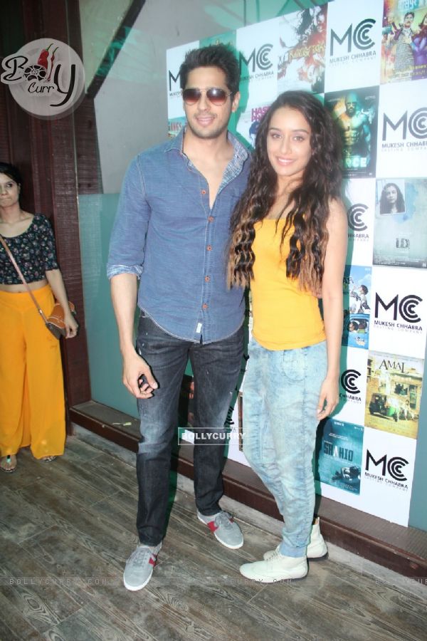 Sidharth and Shraddha were at the Launch of Mukesh Chhabra casting studio