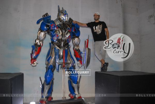 Ashmit Patel at the Unveiling of Transformers 4 lead robot Optimus Prime