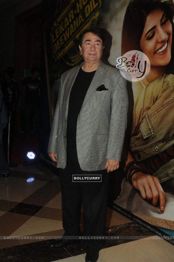 Randhir Kapoor at the Music launch of 'Lekar Hum Deewana Dil'