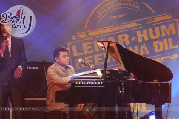A. R. Rahmaan performs at the Music launch of 'Lekar Hum Deewana Dil'