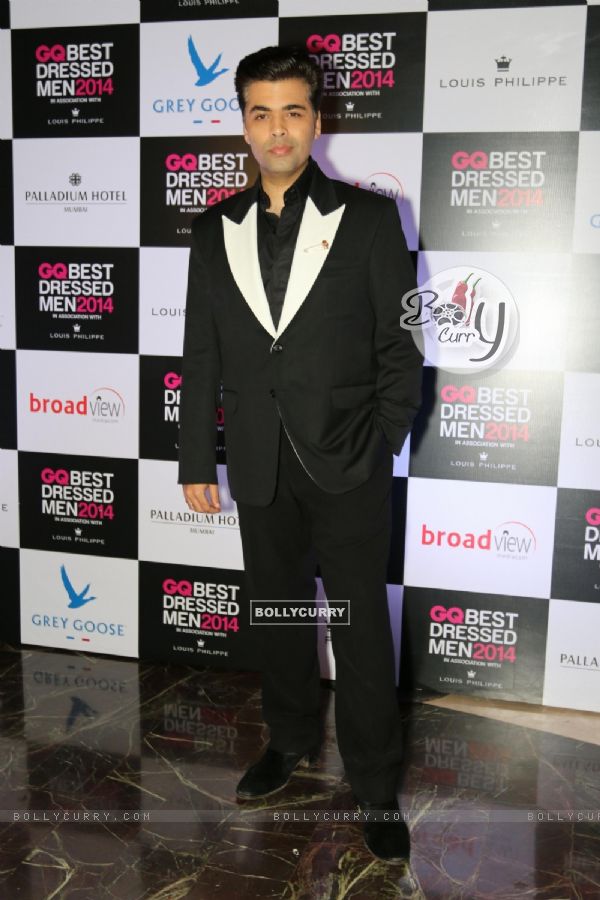 Karan Johar was seen at the GQ Best Dressed Men 2014