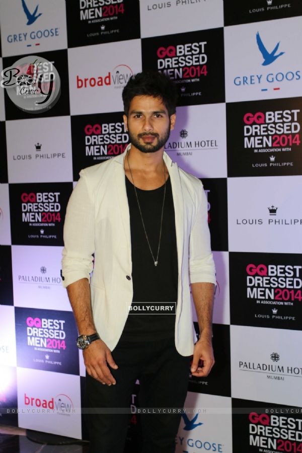 Shahid Kapoor at the GQ Best Dressed Men 2014