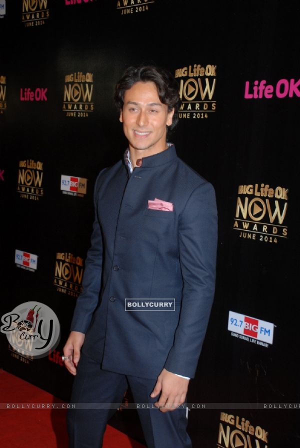 Tiger Shroff at Life OK Now Awards .