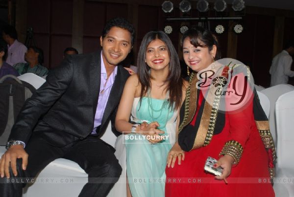 shreyas Talpade with his wife and guest at the Poshter Boyz Launch at Levo