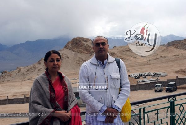 Deepti Naval with Rajit Kapoor at Ladakh Film Festival