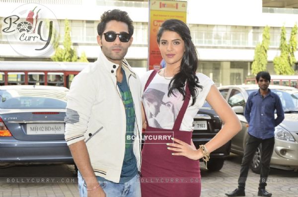 Armaan Jain with Deeksha Seth at the promotions