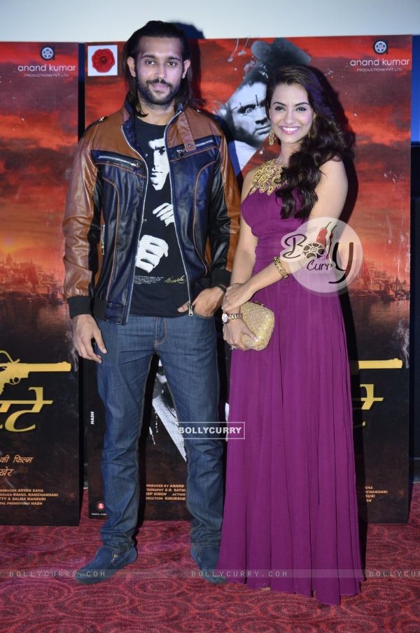 Akhil Kapur and Twinkle At The First Look Launch Of 'Desi Kattey'.