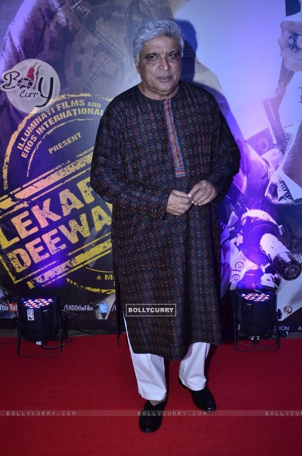 Javed Akhtar at the Special Premier of Lekar Hum Deewana Dil (324893)