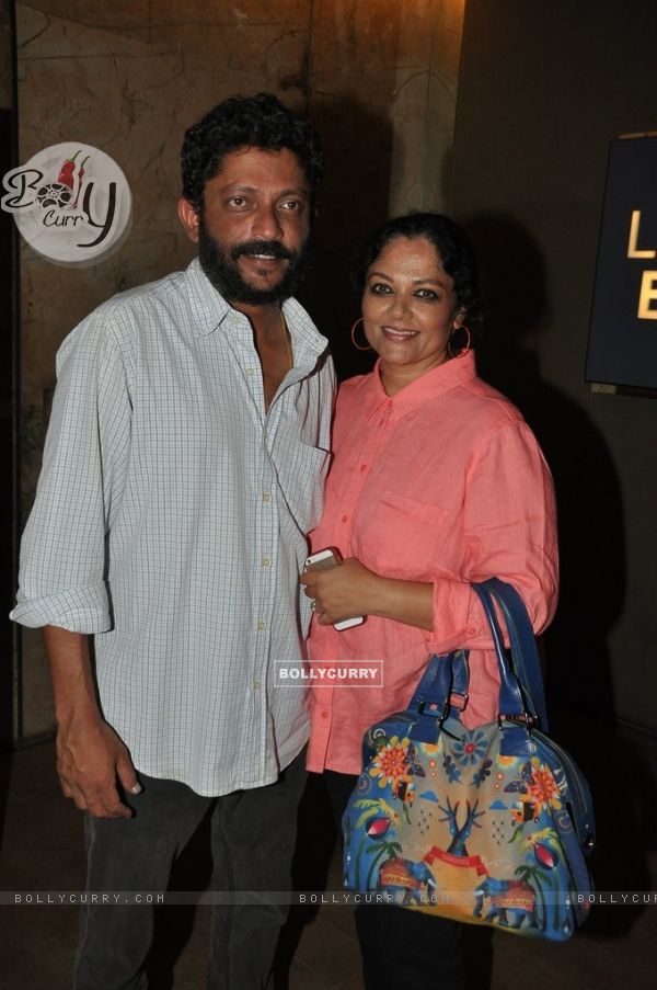 Tanvi Azmi and Nishikant at the Screening of Lay Bhari at Lightbox