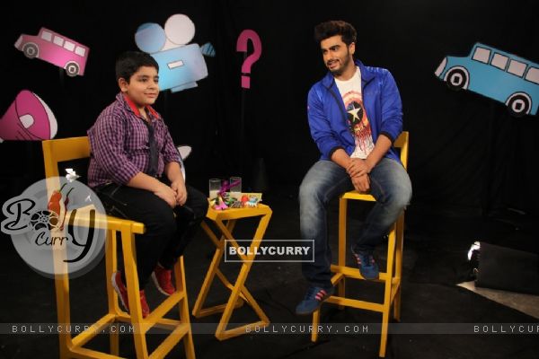 Sadhil Kapoor along with Arjun Kapoor on the sets of Captain Tiao