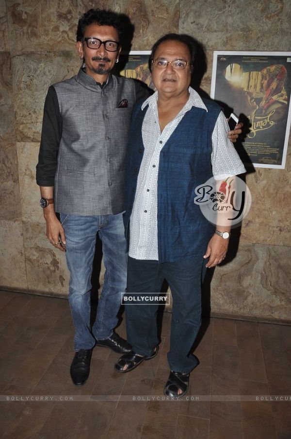 Abbas Syed along with Rakesh Bedi at the Screening of the Short Film Makhmal
