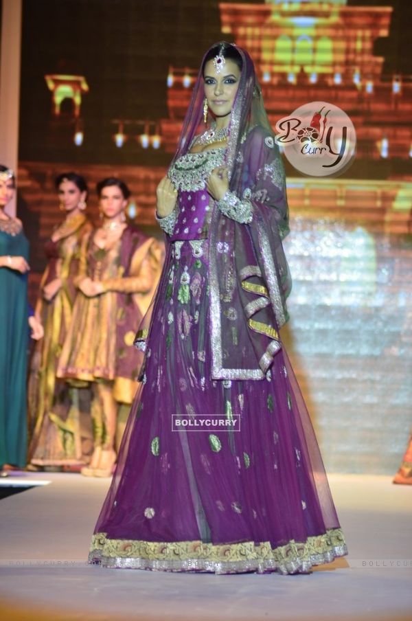 Neha Dhupia showcases some exquisite jewellery designs  at IIJW 2014 - Day 1