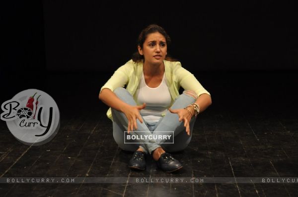 Huma Qureshi shows some of her acting skills at the Thespo Orientation