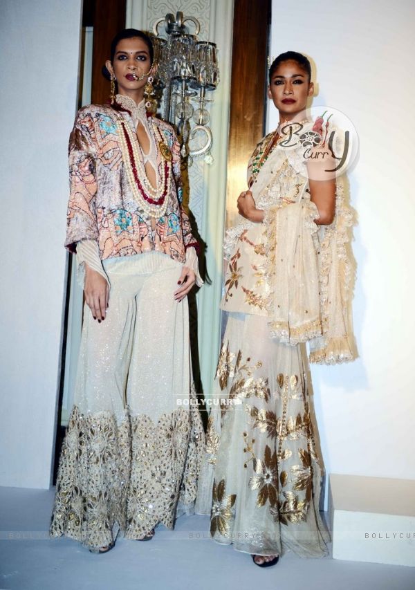 Carol Gracias was at the Indian Couture Week - Day 2 in a Rina Dhaka outfit
