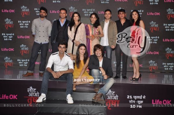 Cast of Laut Aao Trisha at the Press Conference