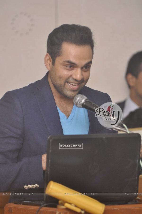 Abhay Deol addressing the students at the Launch of St. Xavier's Fest 'Malhar'