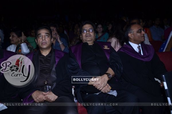 Kamal Hassan and Subhash Ghai at Whistling Woods Convocation Ceremony