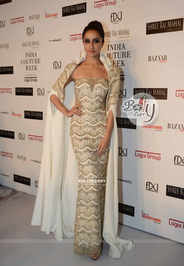 Shraddha Kapoor was at the Indian Couture Week - Day 4
