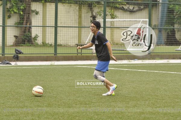 Kiran Rao plays football at Charity Football Match
