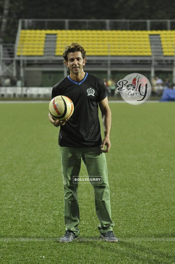 Hrithik Roshan at Charity Football Match