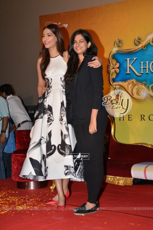 Sonam and Rhea Kapoor at the Trailer Launch of Khoobsurat (328144)