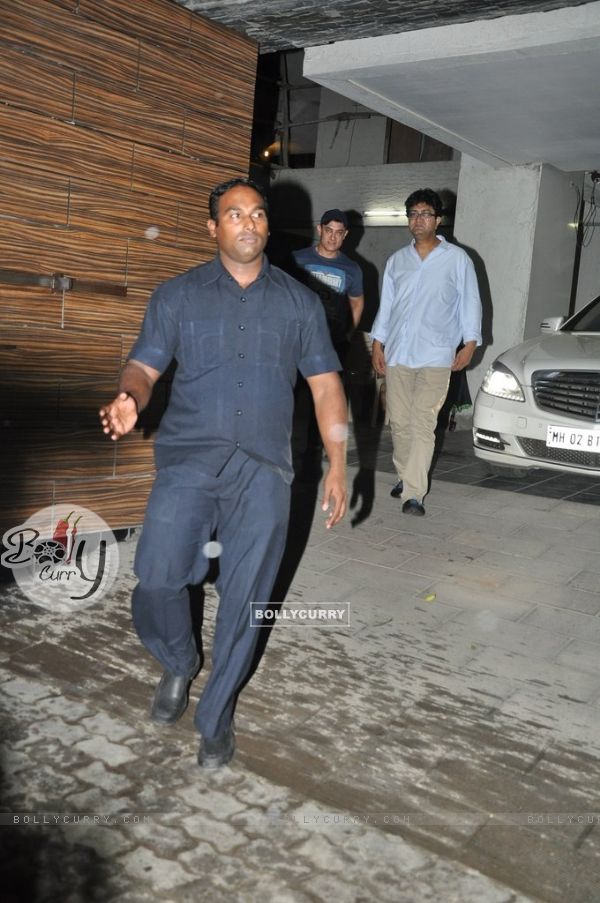 Prasoon Joshi was spotted at Aamir Khan's home