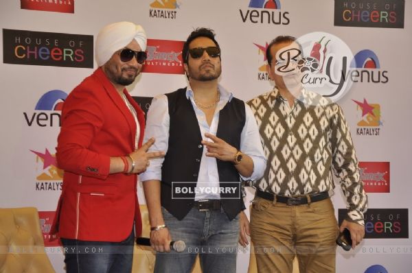 Mika and DJ Dilbagh Singh at the Album Launch