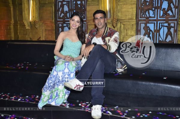 Akshay Kumar and Tammanah for the Promotions of Entertainment