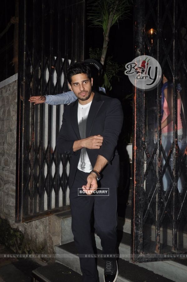 Sidharth Malhotra was spotted coming out from Lido Post Dinner