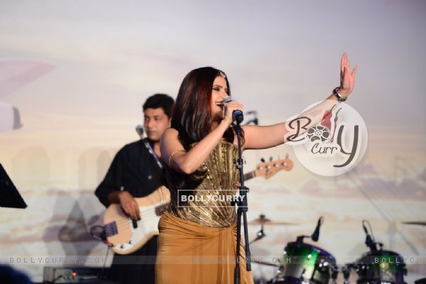 Sona Mohapatra performing at Etihad Jet Collaboration Event