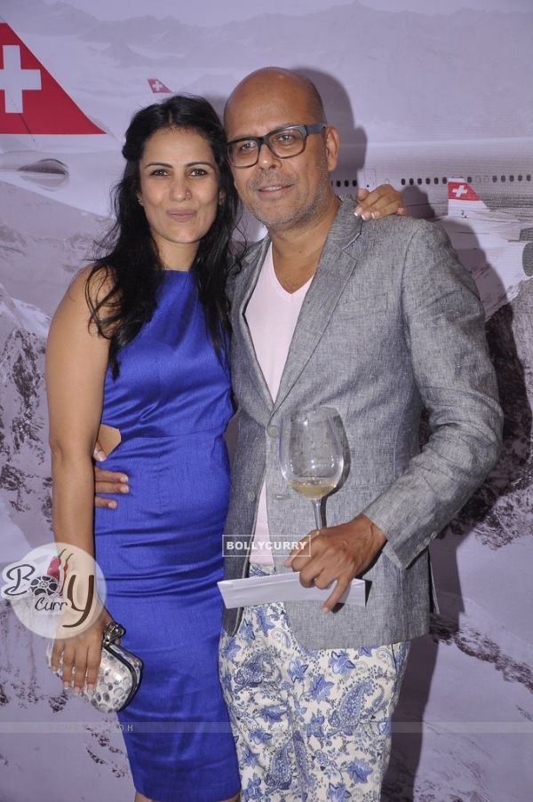 Narendra Kumar with a friend at the Launch of his Swiss Calendar