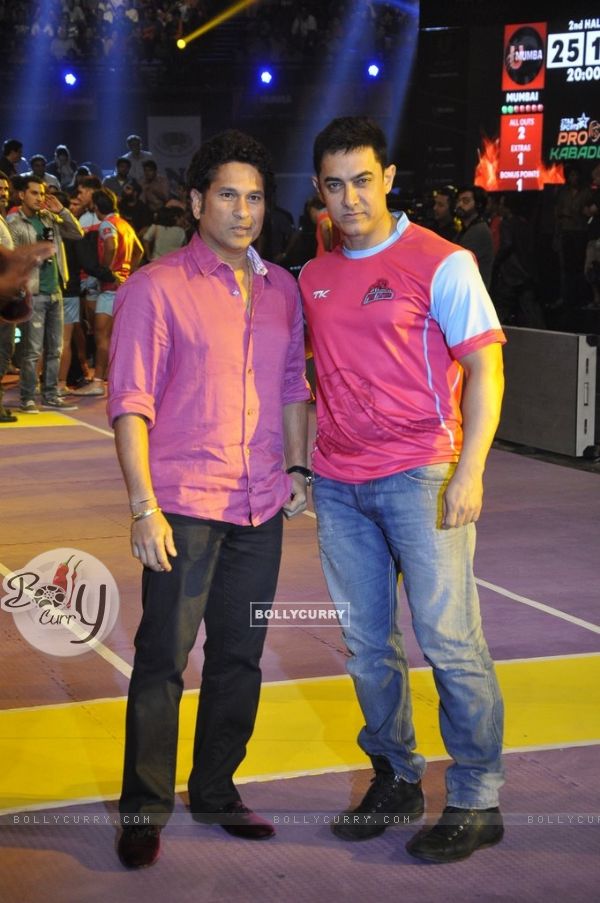 Sachin Tendulkar and Aamir Khan were at Pro Kabbadi League