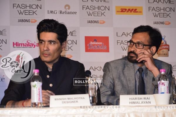 Manish  Malhotra was at the Announcement of Lakme Fashion Week Summer Resort 2014