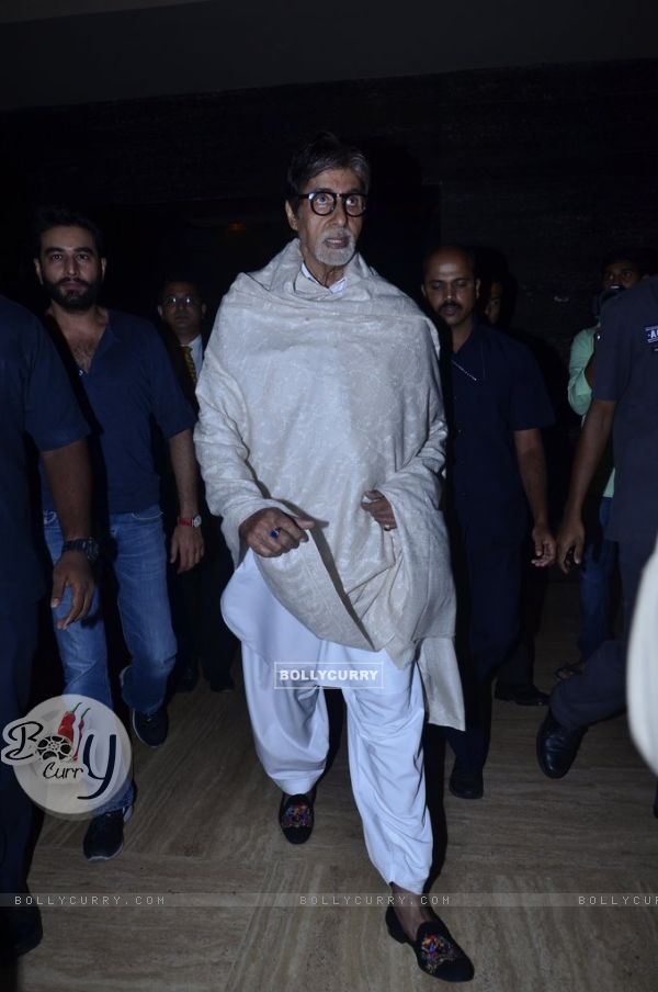Amitabh Bachchan arrives at the launch of Shekhar Ravjiani's Hanuman Chalisa Album