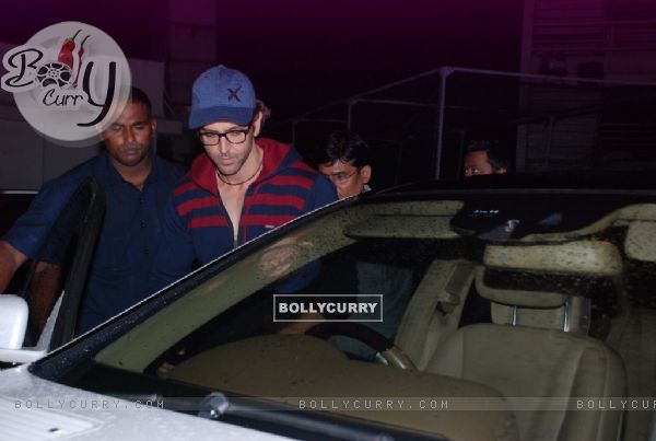 Hrithik Roshan was snapped getting in his car at PVR