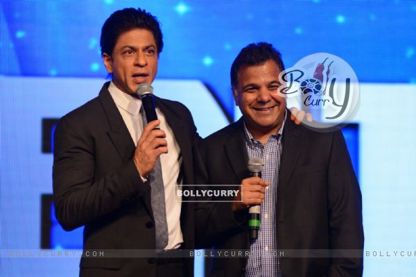 Shah Rukh Khan and Raj Nayak, CEO, COLORS at "Got Talent World Stage LIVE"