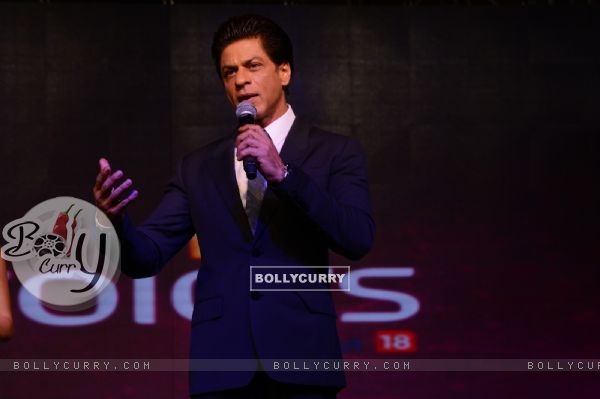 Shah Rukh Khan was seen addressing the audience at Got Talent World Stage LIVE