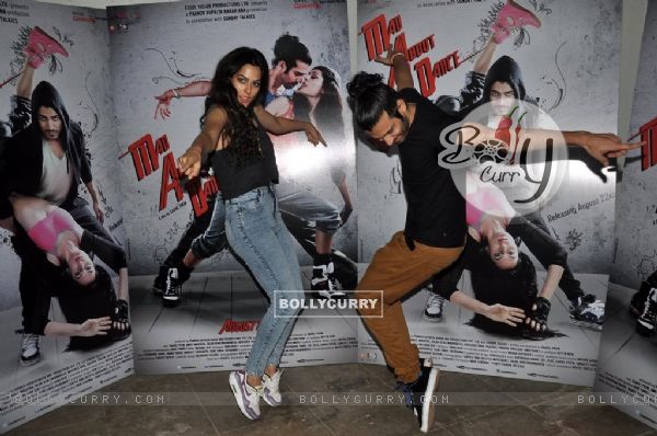 Saahil Prem and Amrit Maghera give a dance pose at the Promotion of Mad About Dance (330758)