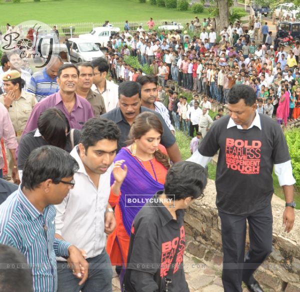 Rani Mukherjee was seen Promoting Mardaani in Jhansi