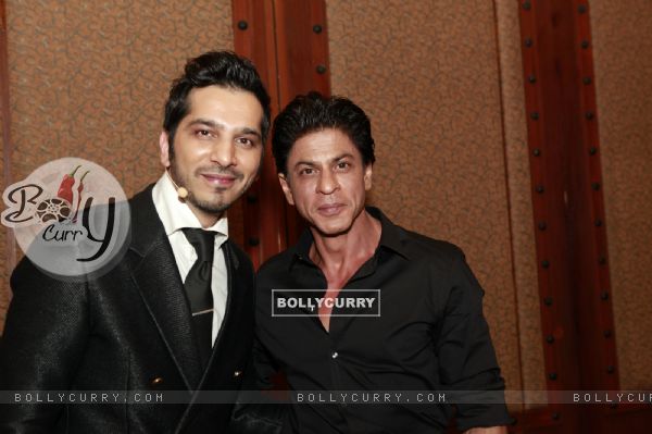 Shah Rukh Khan and Nitin Mirani at the Launch of The King Khan's "Royal Estate"
