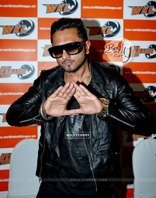 Honey Singh poses for the media at the Launch of World kabaddi League in London (331583)