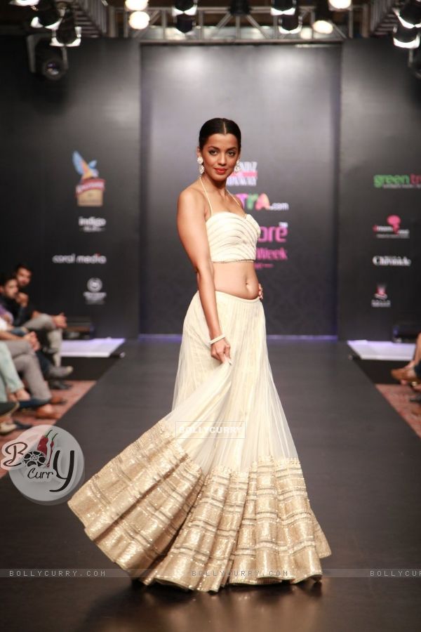 Mugdha Godse walks the ramp at Bangalore Fashion Week Day 3