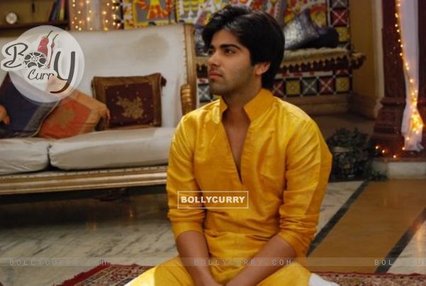 Ranvir is sitted for his haldi ceremony