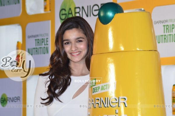 Alia Bhatt was at the launch of Garnier Fructis Triple Nutrition