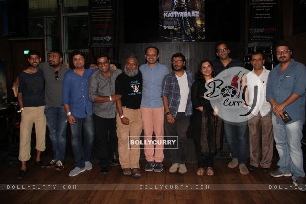 Team poses for the media at the Song Launch of Katiyabaaz