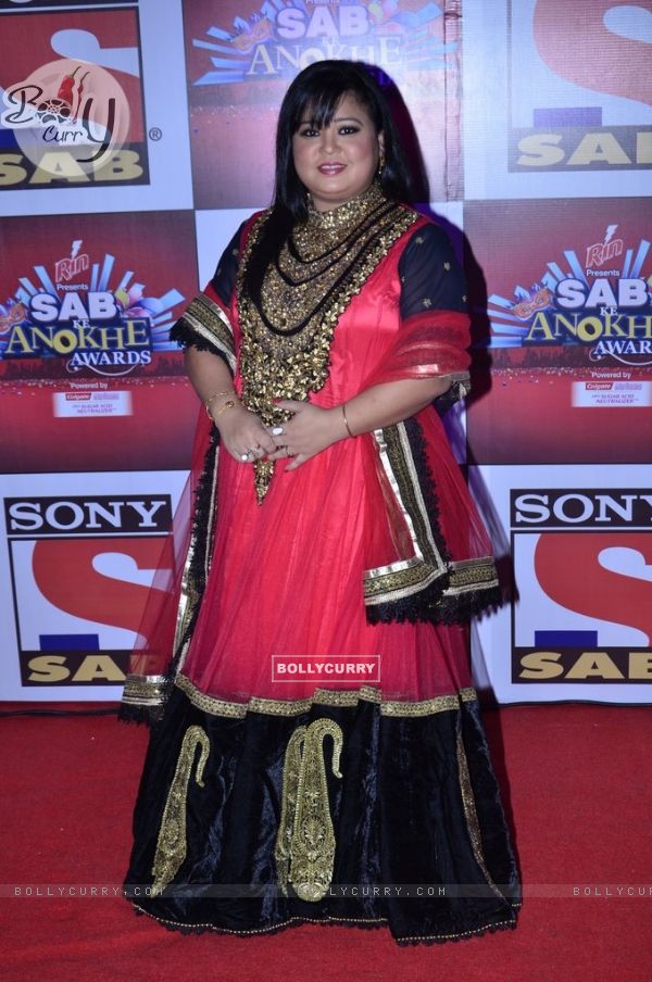 Bharti Singh at the SAB Ke Anokhe Awards