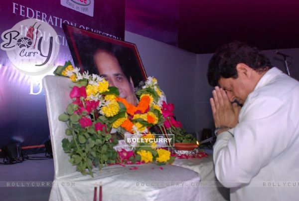 Gajendra Chauhan pays his tribute to Dharmesh Tiwari at his Prayer Meet organised by FWICE