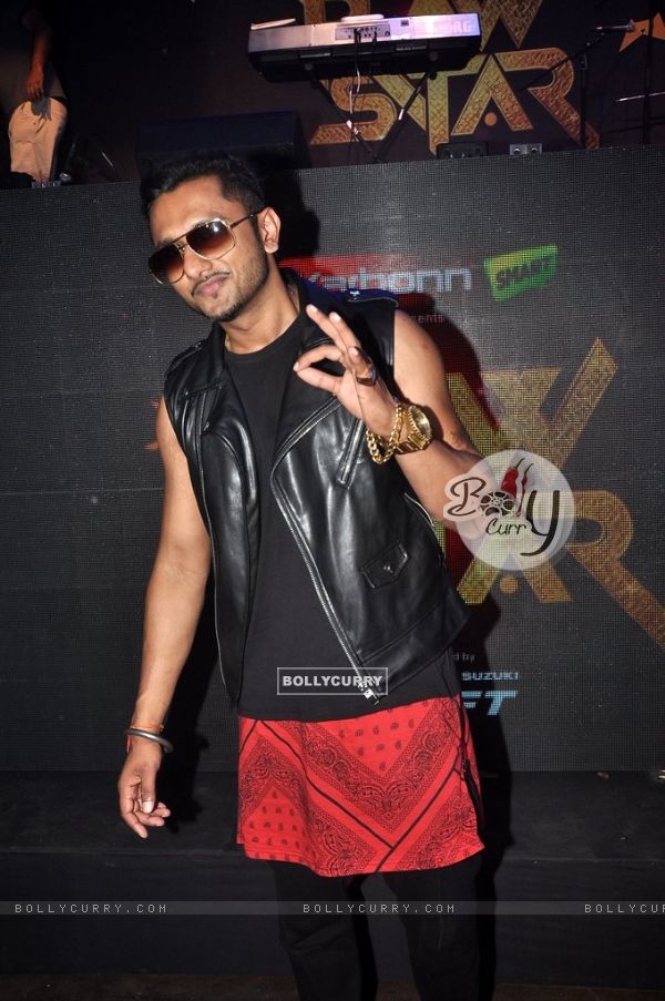 Honey Singh poses for the media at the Launch of India's Raw Star