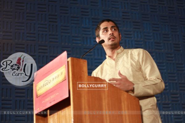 Siddharth addresses the Music Launch of Kaaviya Thalaivan