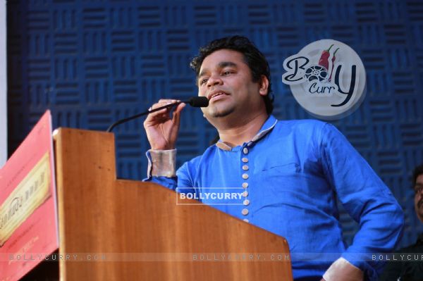 A.R. Rahman addresses the Music Launch of Kaaviya Thalaivan (333063)